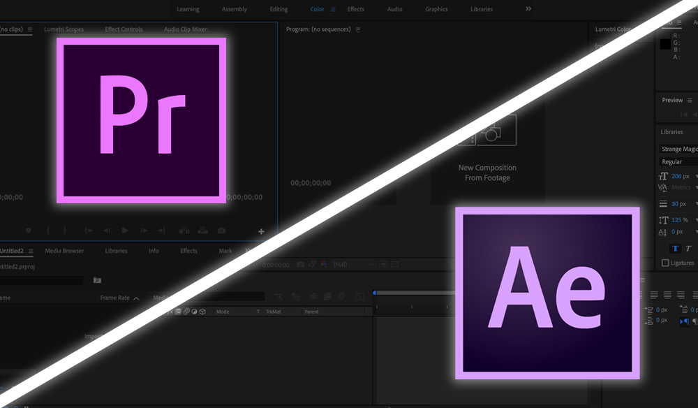 adobe after effects Premiare pro