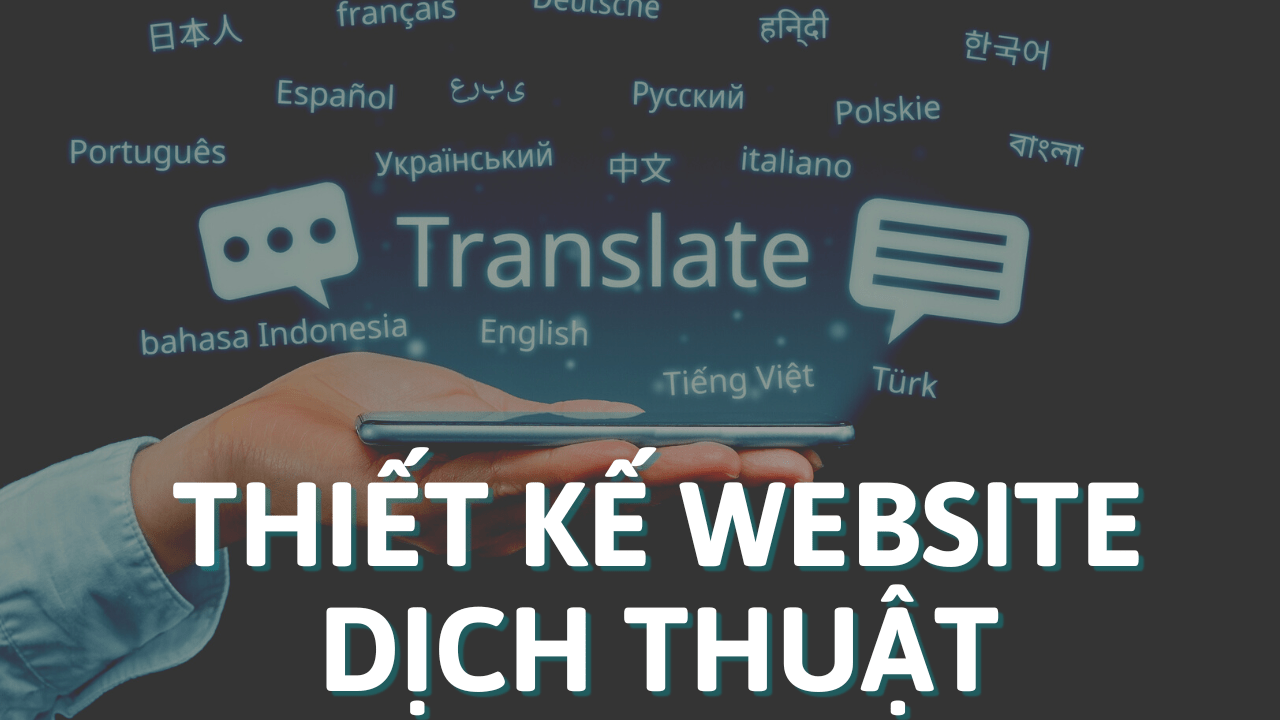 Dịch vụ thiết kế website dịch thuật