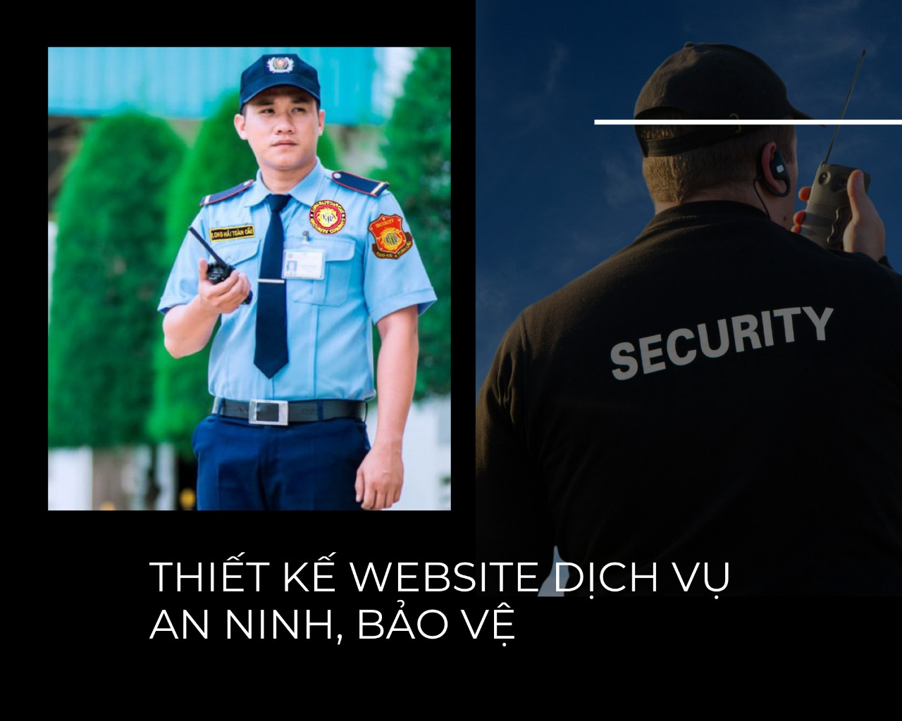 Thiết kế website an ninh, bảo vệ