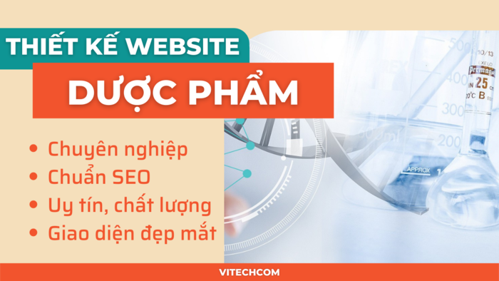 Dịch vụ thiết kế website dược phẩm Vitechcom