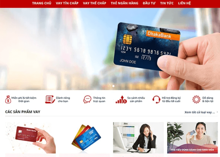 Thiết kế website ngân hàng tài chính