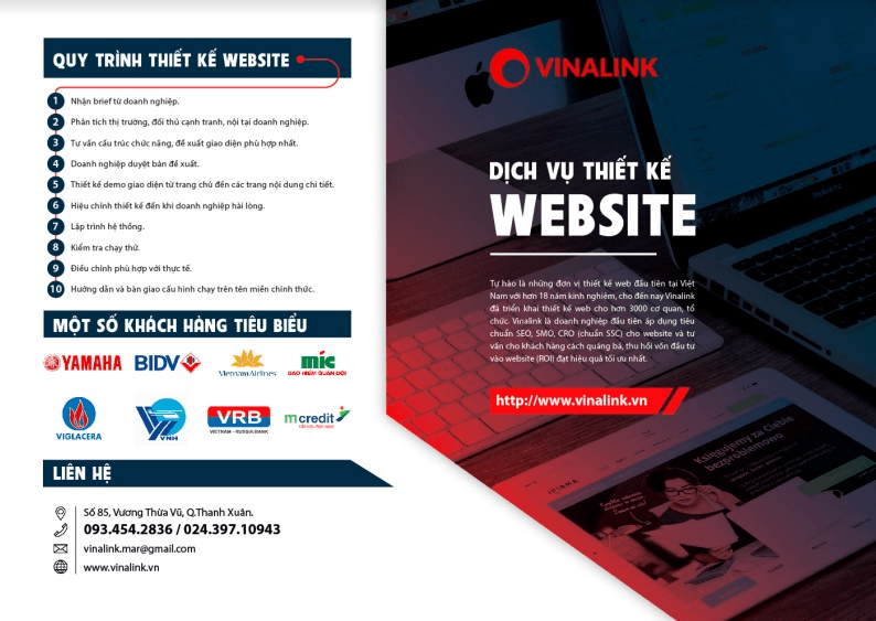Công ty dịch vụ thiết kế website Vinalink