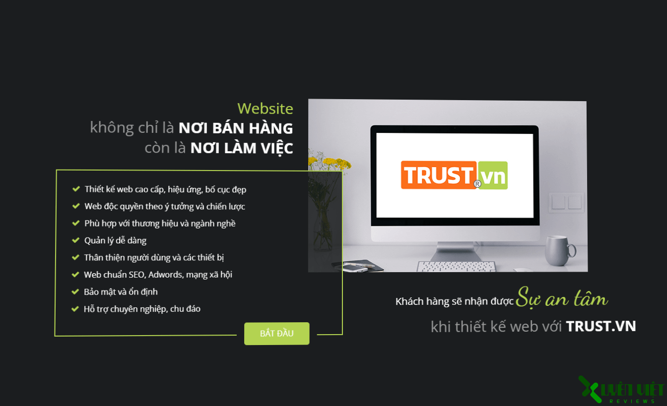 Dịch vụ thiết kế website tại Trust.vn