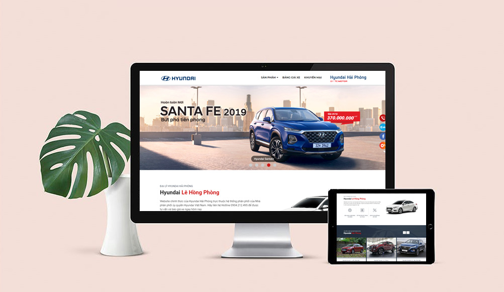 Thiết kế website thuê xe hỗ trợ chăm sóc khách hàng hiệu quả