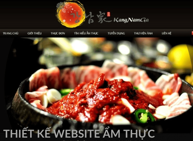 Thiết kế website ẩm thực