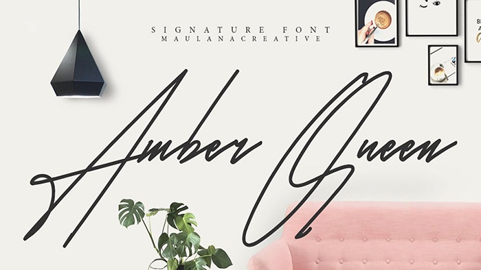 Amber Queen Signature Font