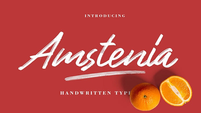 Amstenia Typeface