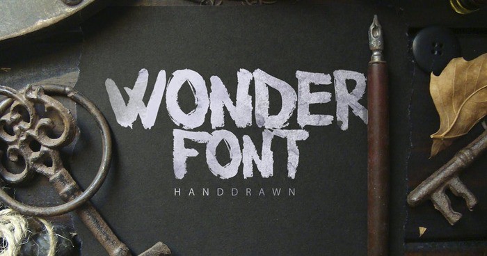 WonderFont Brush Typeface Font